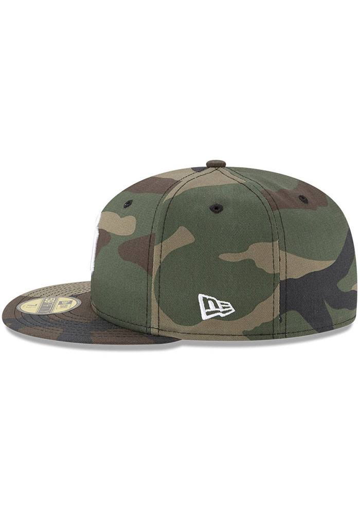 Camo Woodland Fitted Hat V706