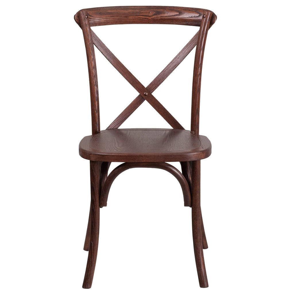 Cross Back Chair (Mahogany), Brown (Wood) Z4493