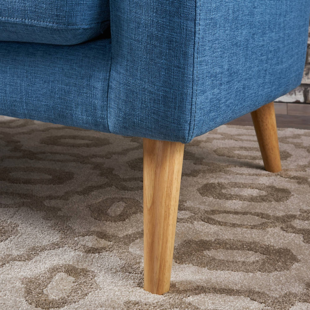 Muted Blue Mid-Century Loveseat K22232