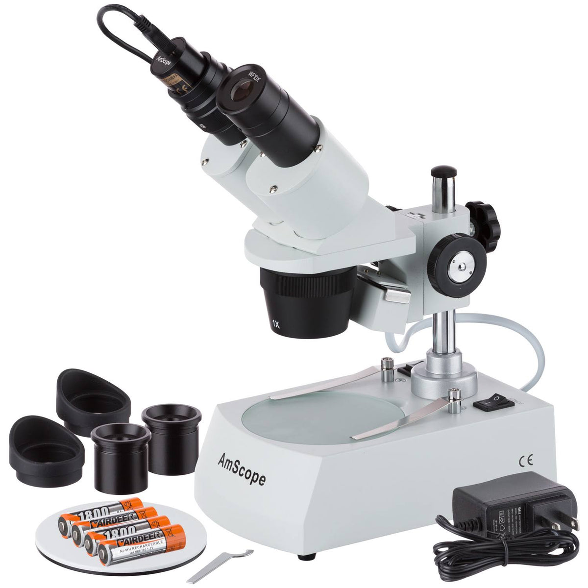 Cordless LED Stereo Microscope with Camera Z3768
