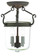 Bronze 3 Light Ceiling Mount I285