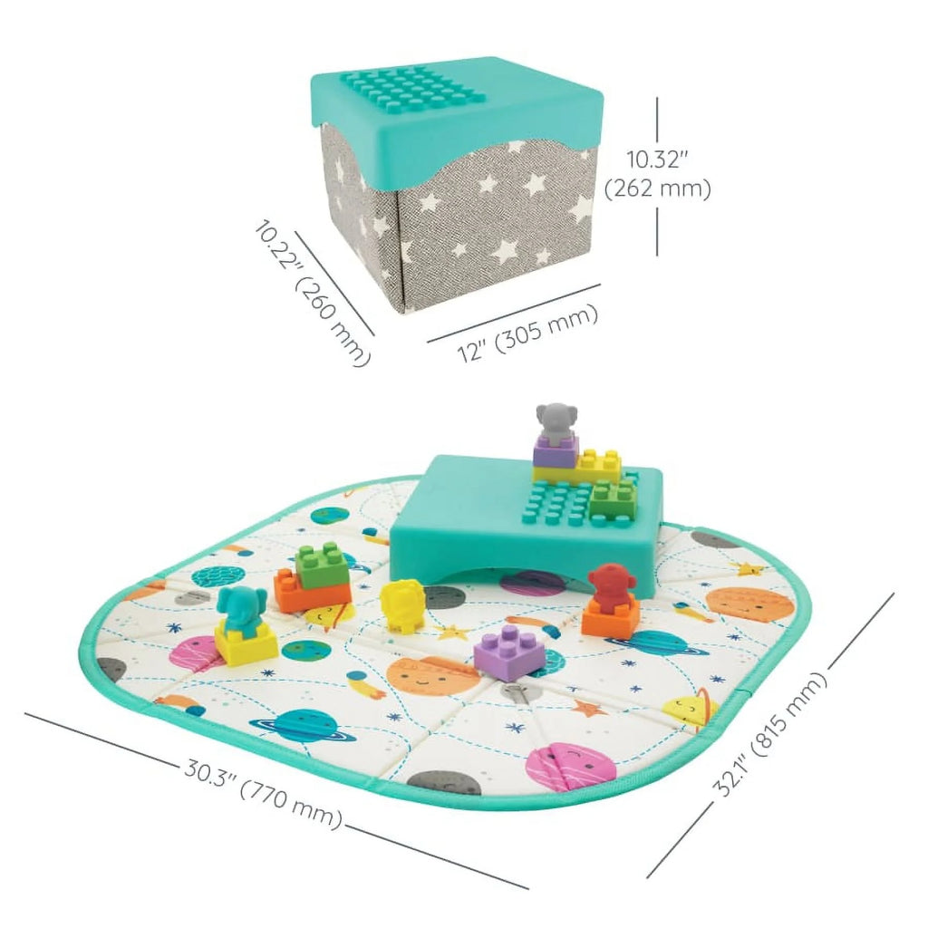 14-Piece Multicolor Building Blocks Activity Station S318