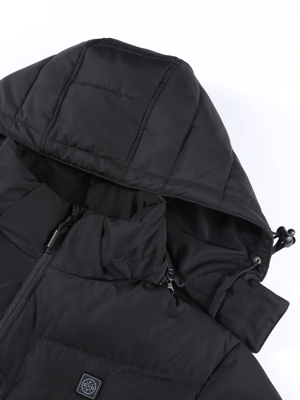 Heated Jacket with 90% Down Insulation, Black, L X27974