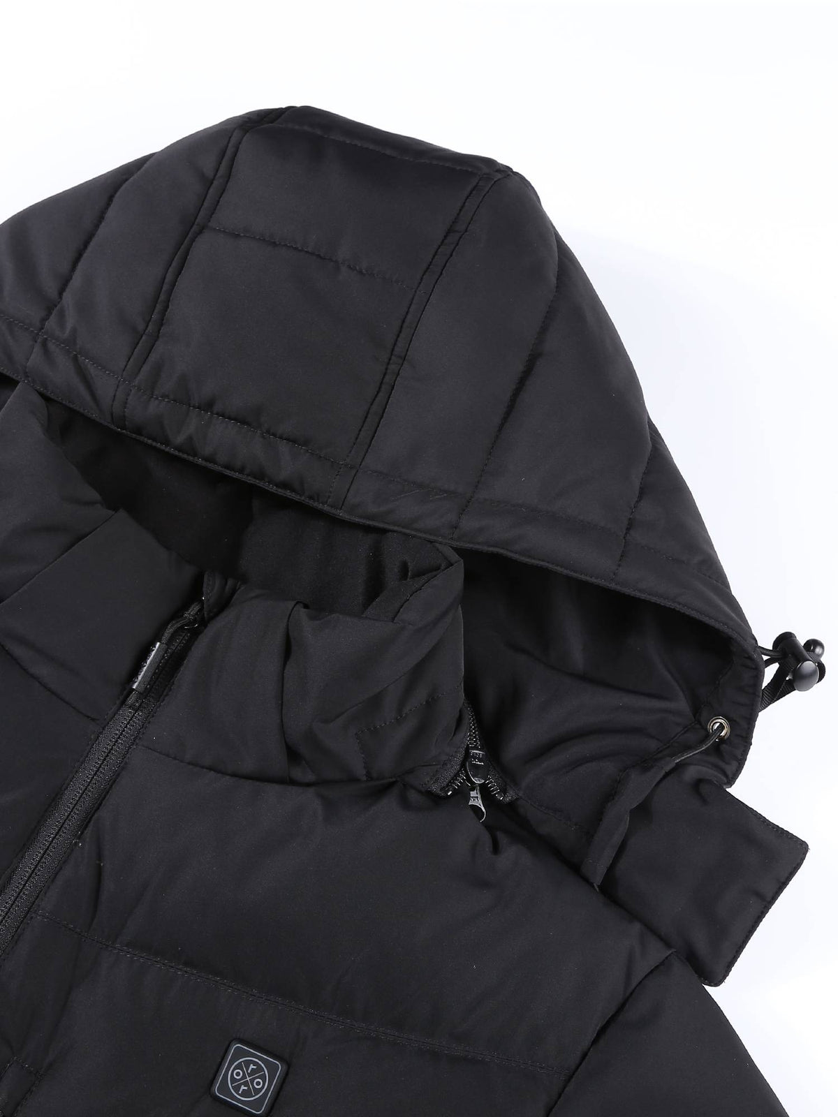 Heated Jacket with 90% Down Insulation, Black, L X27974