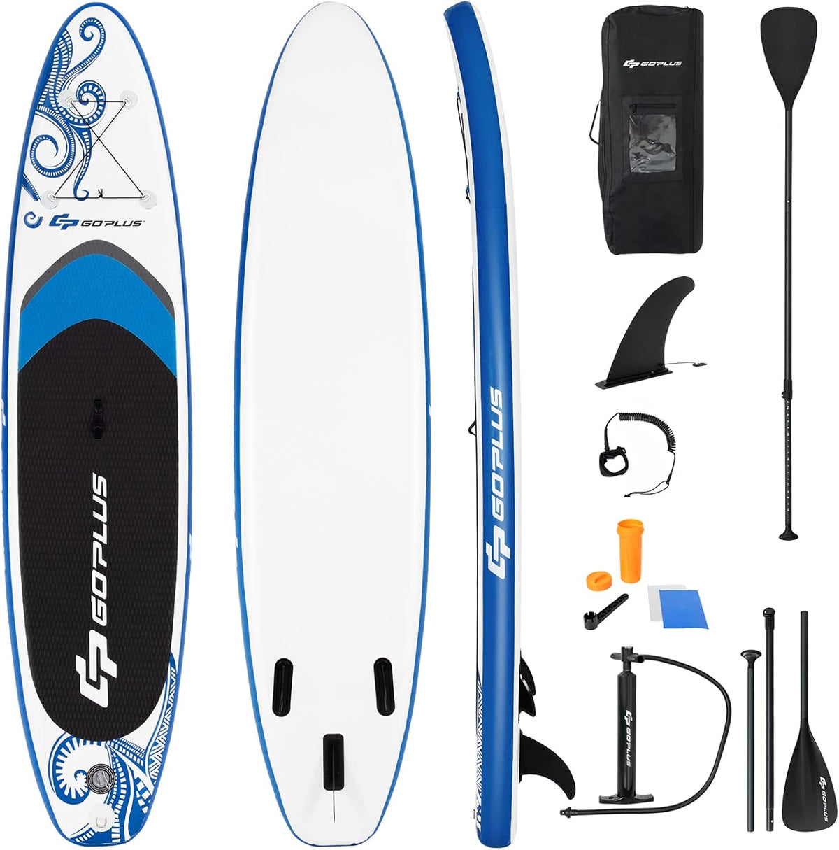 10.5/11FT Inflatable Stand Up Paddle Board with Carry Bag E821
