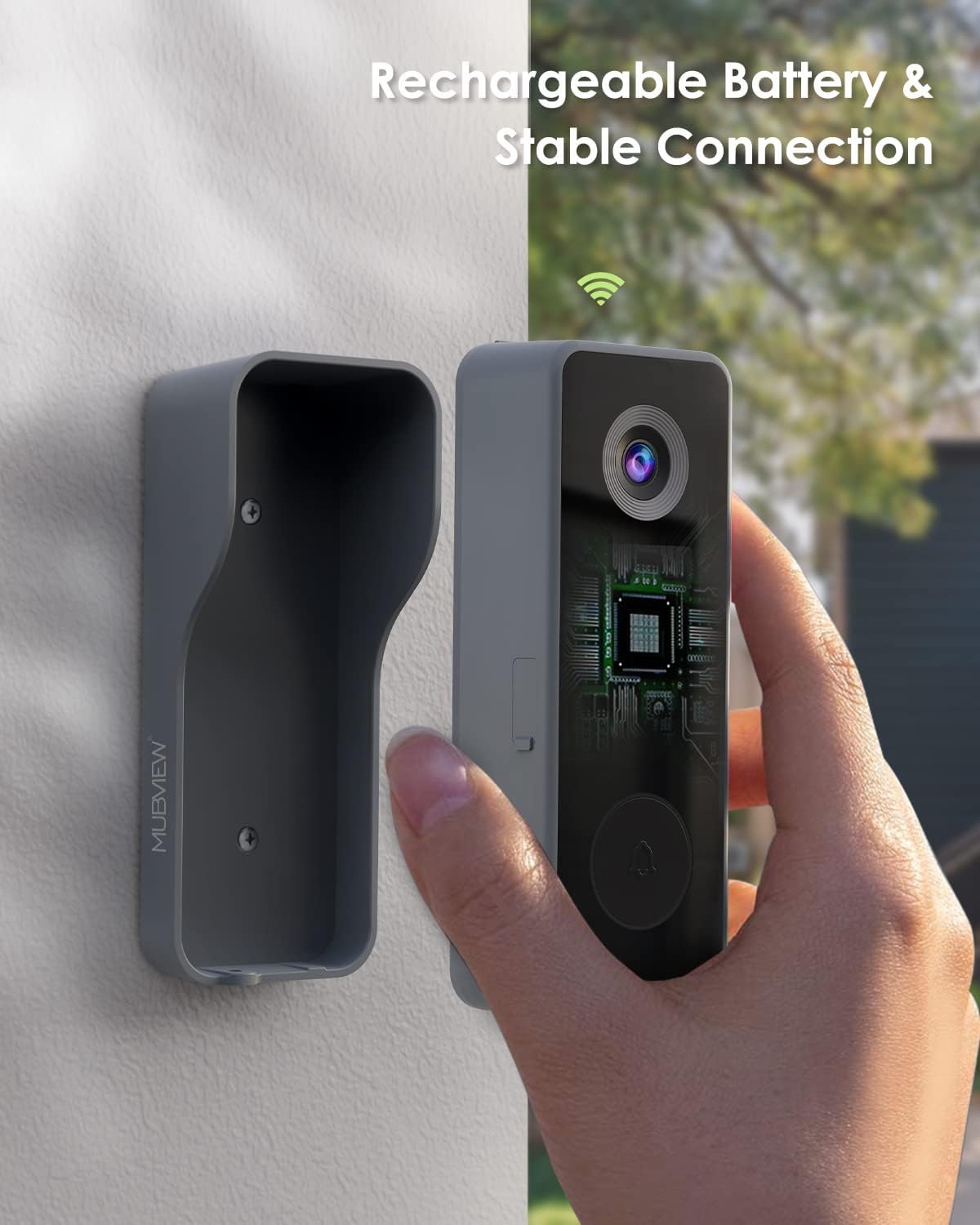 1080P HD WiFi Video Doorbell Camera with Chime G814