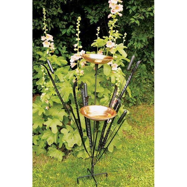 Double Cattail Birdbath B794946