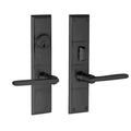 Satin Black Dummy Handleset Trim Set I8454