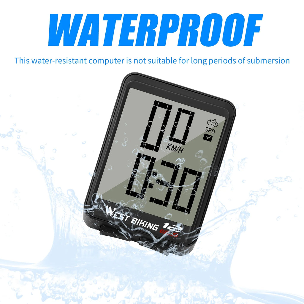Black Wireless Bicycle Speedometer E153131