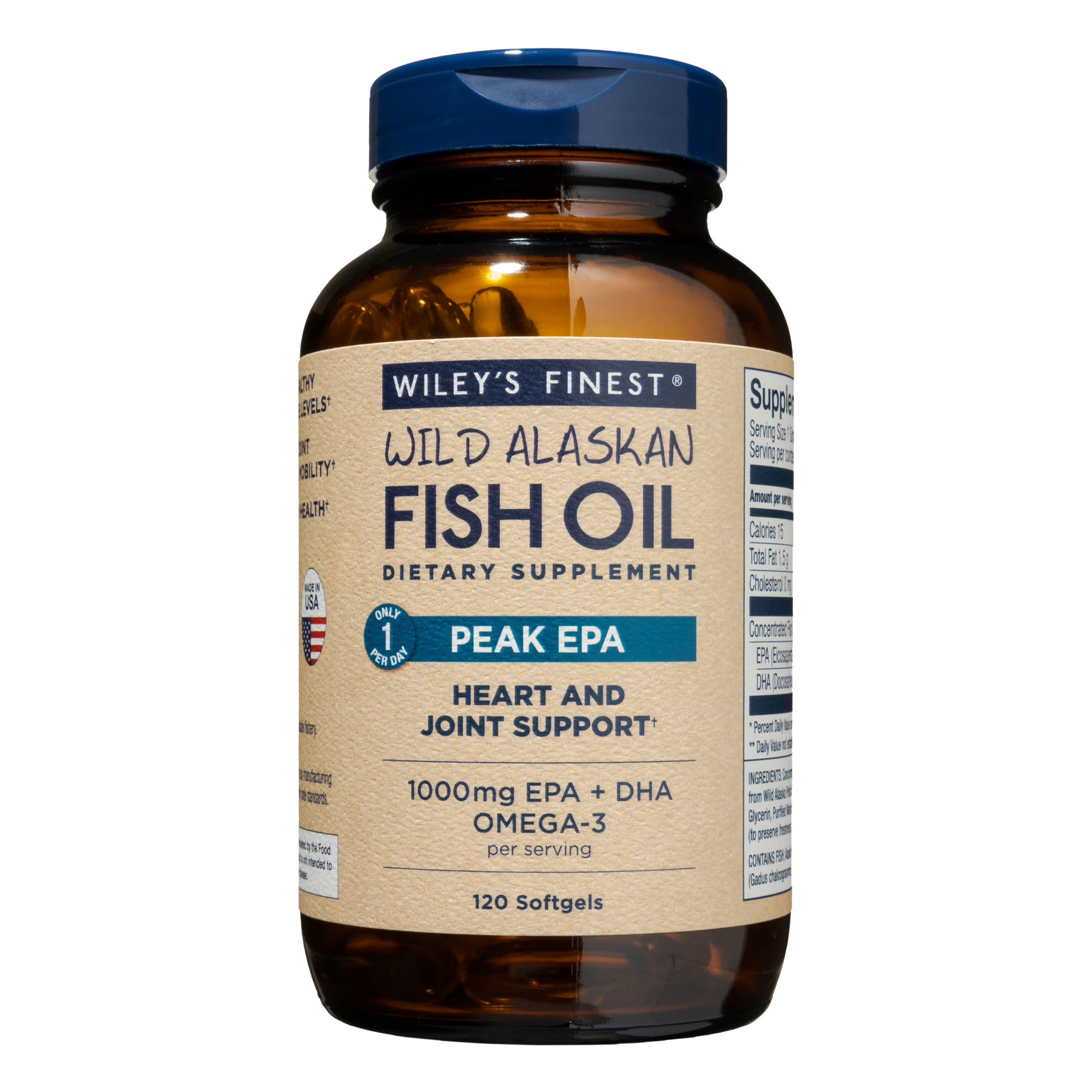 Fish Oil Peak EPA and DHA 1000mg 120 softgels S9804