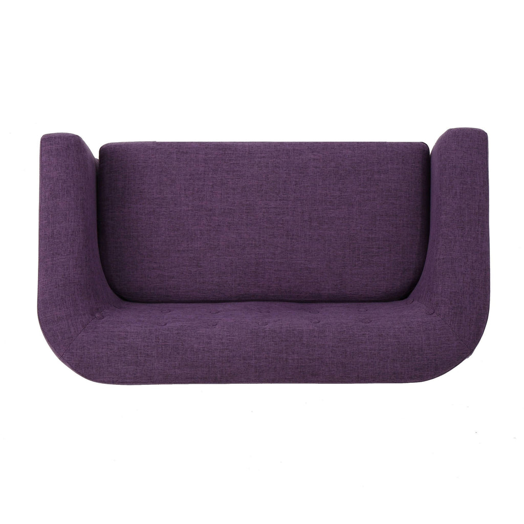 Muted Blue Mid-Century Loveseat K22232