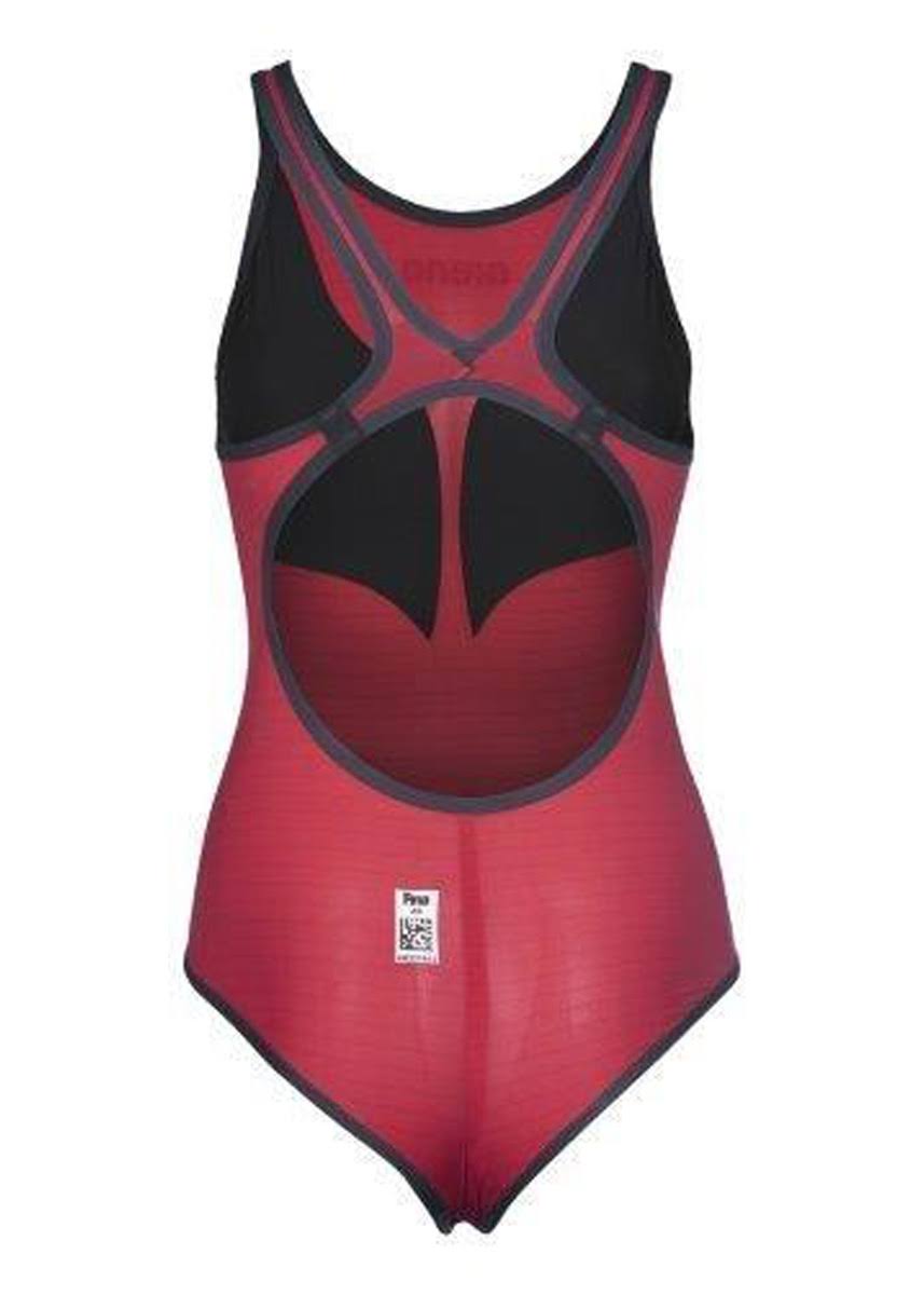 Open Back Jester Red Racing Swim Top E582356