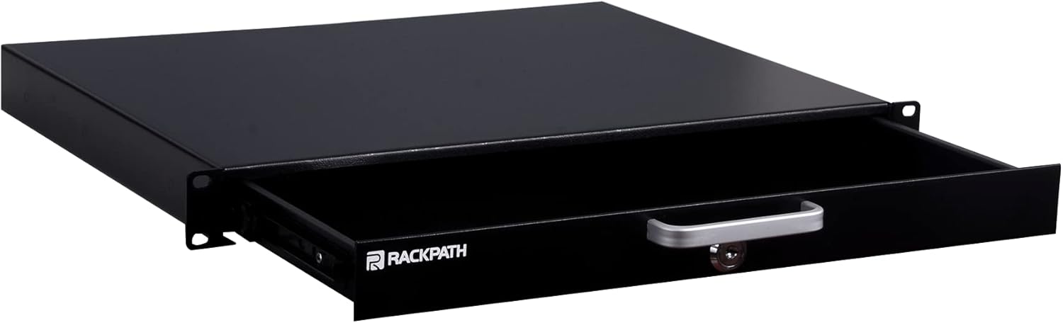 1U Rack Mount Drawer with Lock and Key Z110