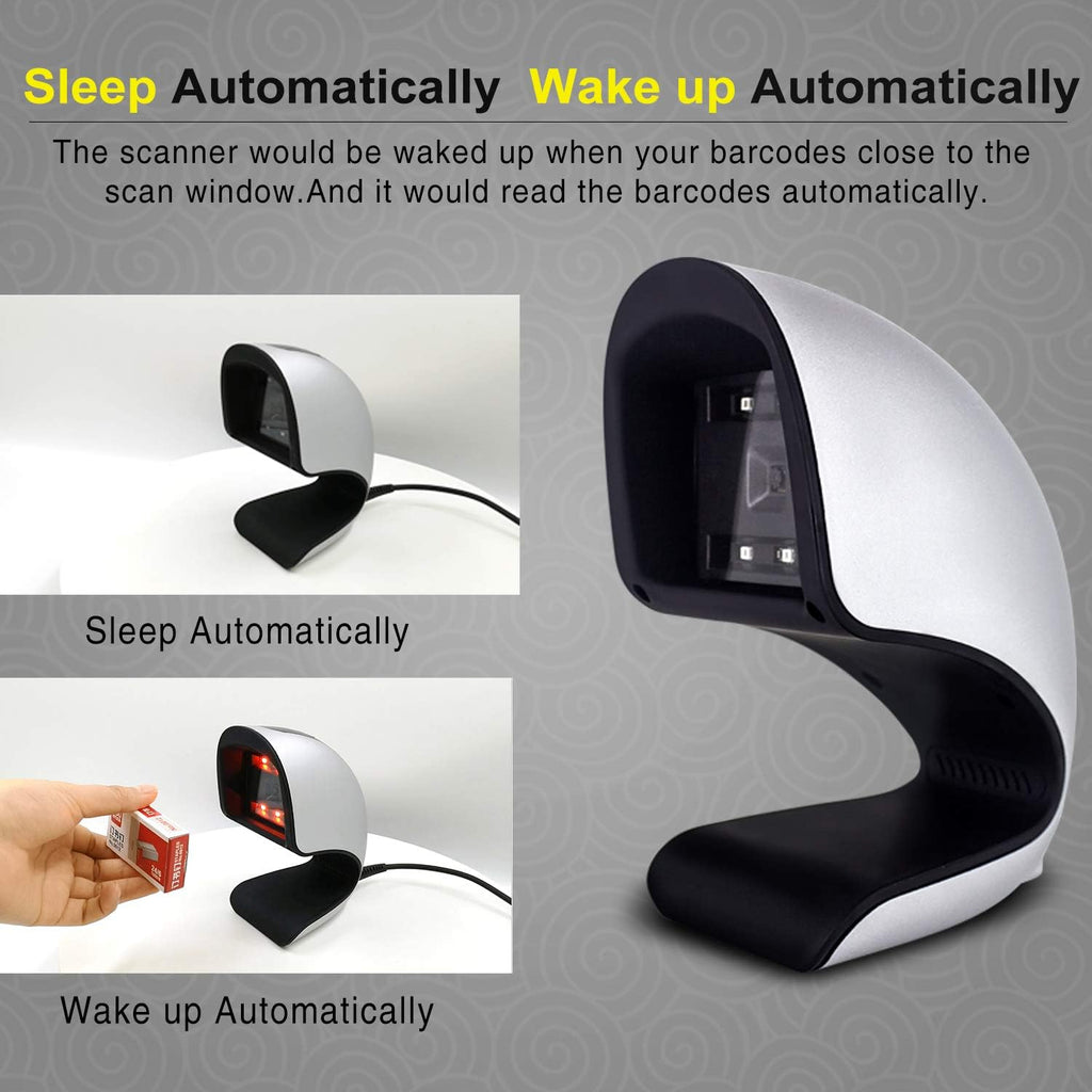 USB Hands-Free 2D Barcode Scanner Pack of 2 K2534