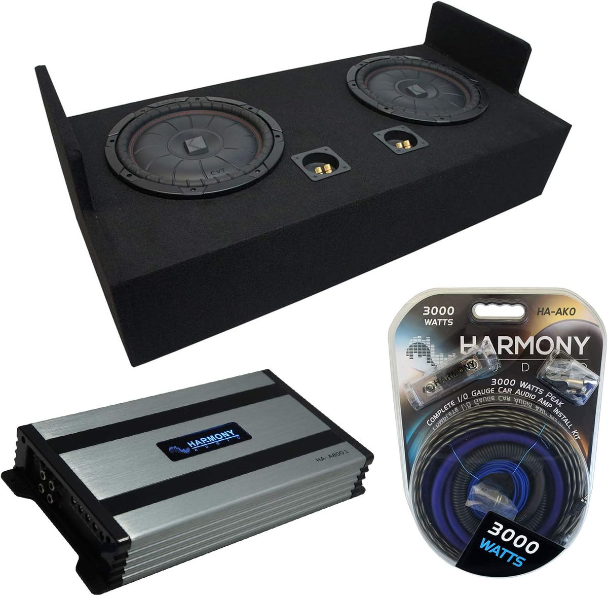 Dual 12 Sub Box Enclosure & Amp O141869