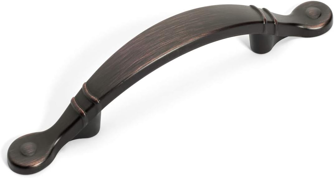 Arched Cabinet Hardware Pull Aged Oil Rubbed Bronze 25 Pack K846