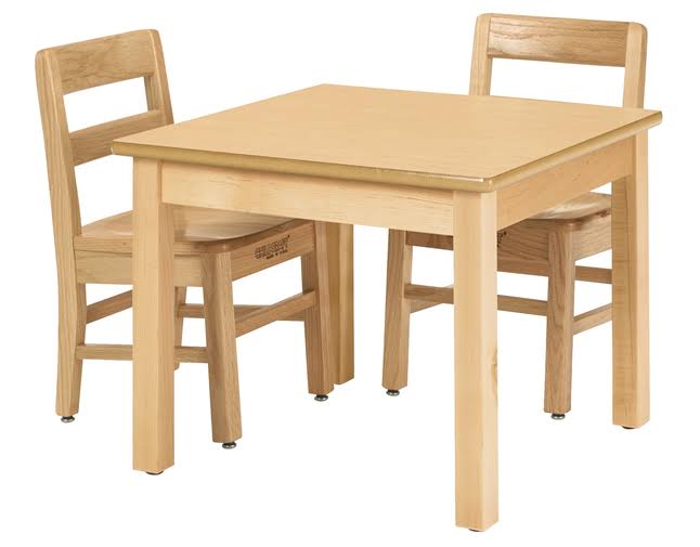 Square Laminate Top Wood Table L65237