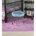 Blue Accent Vanity Stool U57008