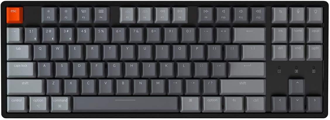 Tenkeyless Wireless Mechanical Keyboard with RGB Backlight Aluminum Frame R571