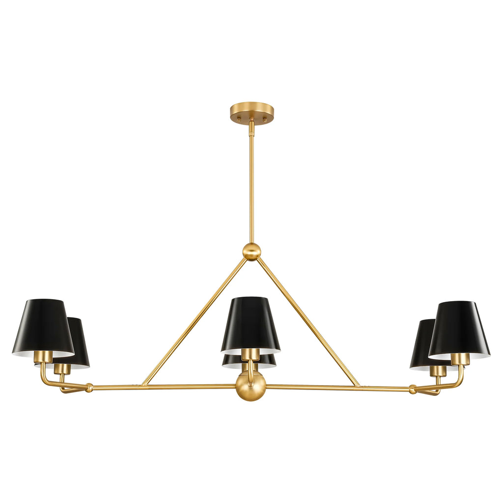 6-Light Linear Kitchen Island Pendant Z733