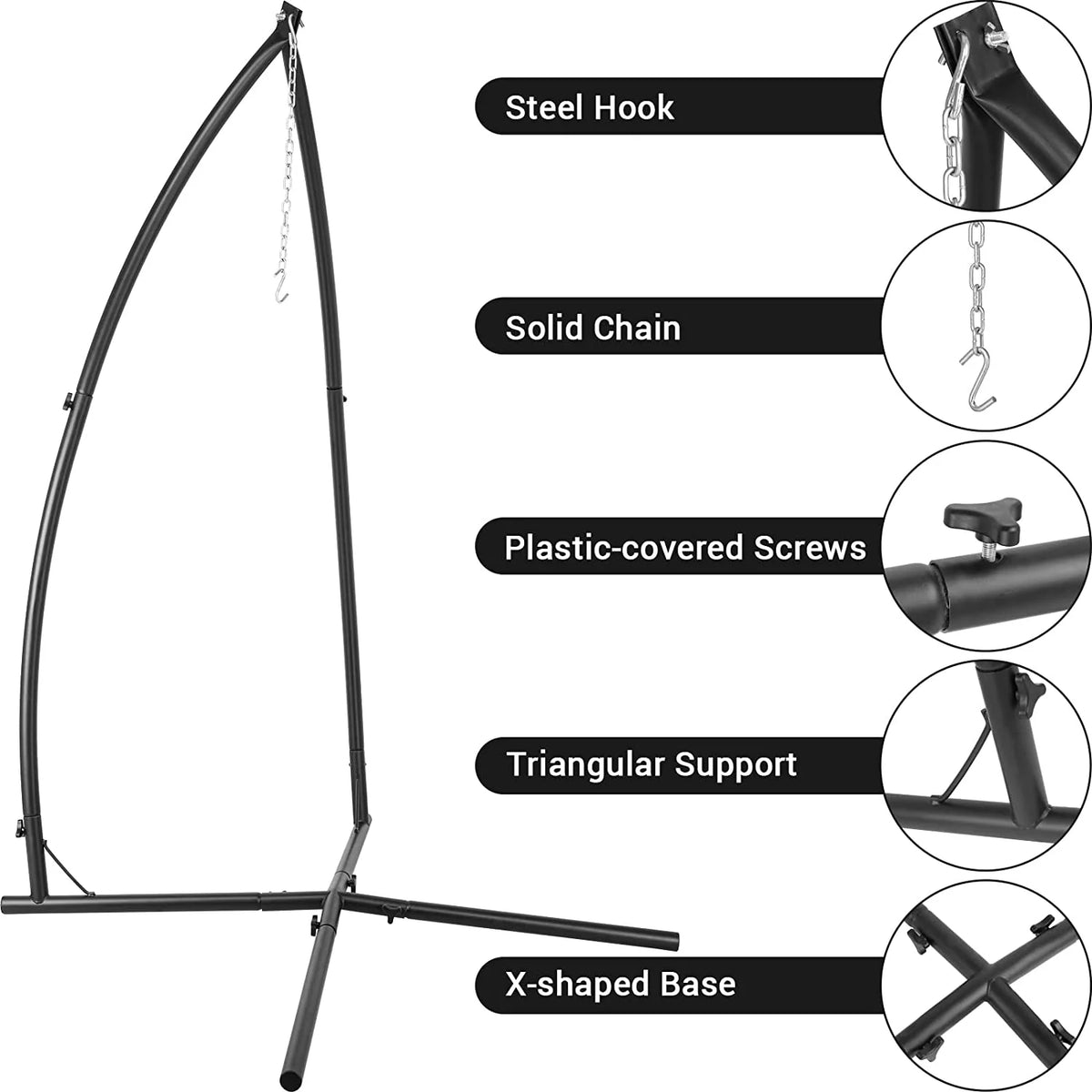 Heavy Duty Steel Hammock Chair Stand Z816146