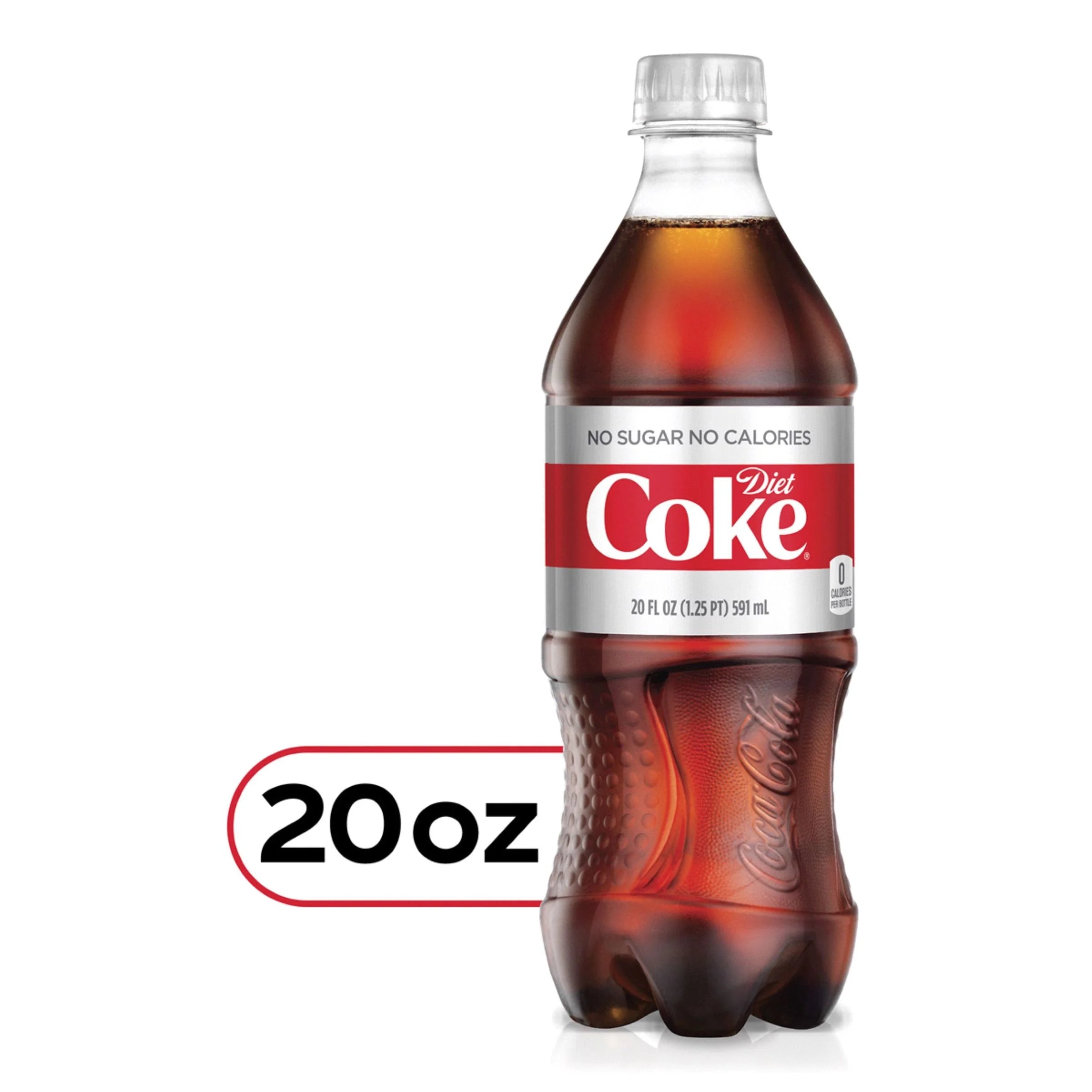 Diet Coke Soda 20oz Bottles, Quantity of 12 O3805