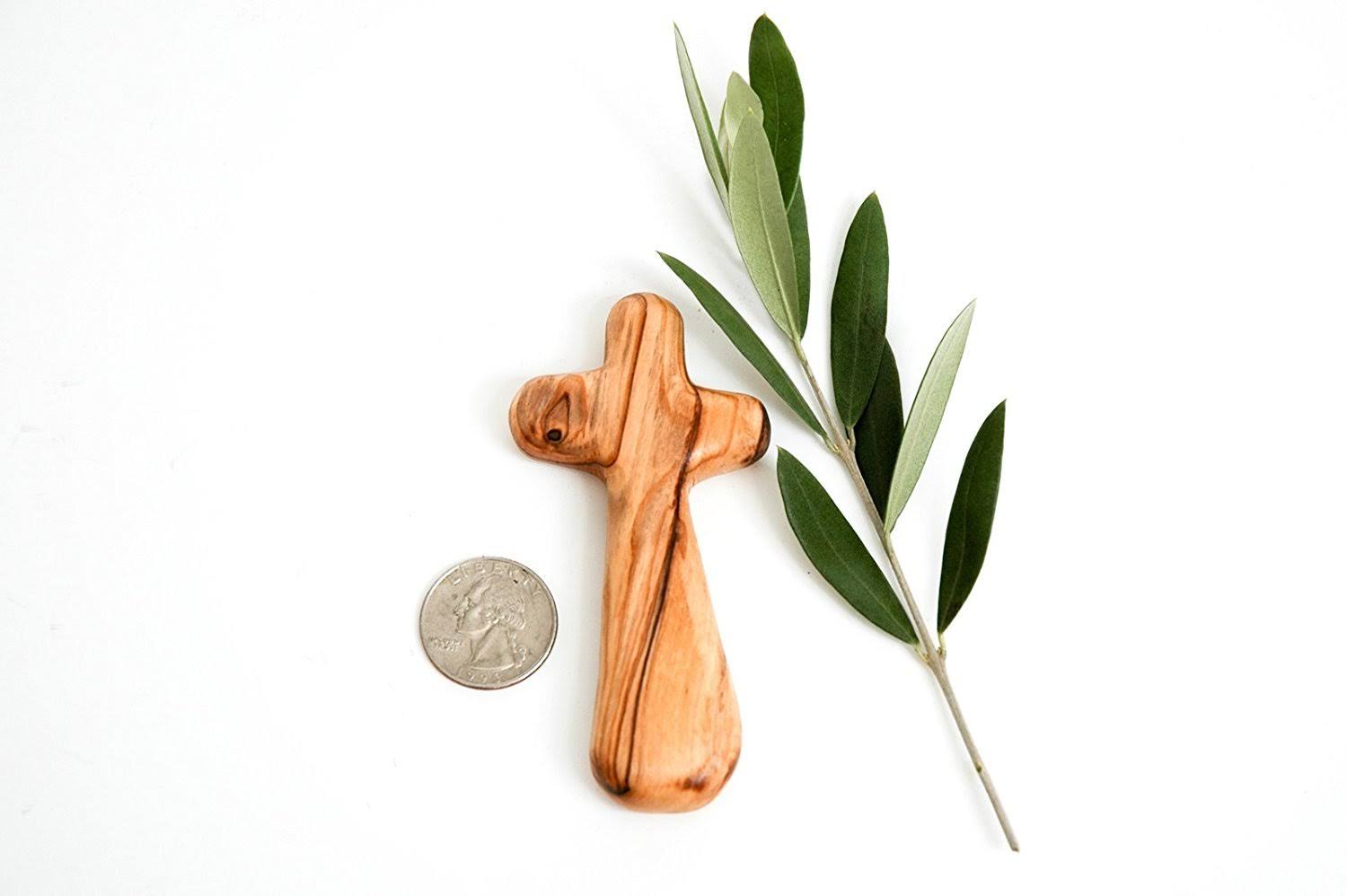 Medium Pocket Olive Wood Cross X31209