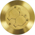 Brass Floor Box Cover Duplex Receptacle J359