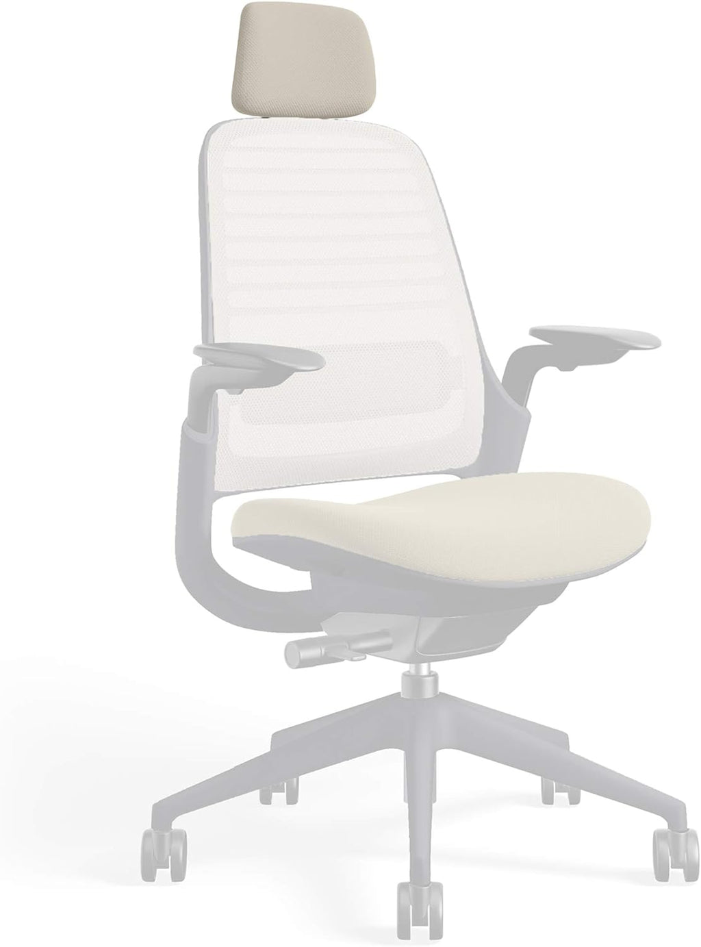 Black Frame 3D Microknit Fabric Headrest D5175