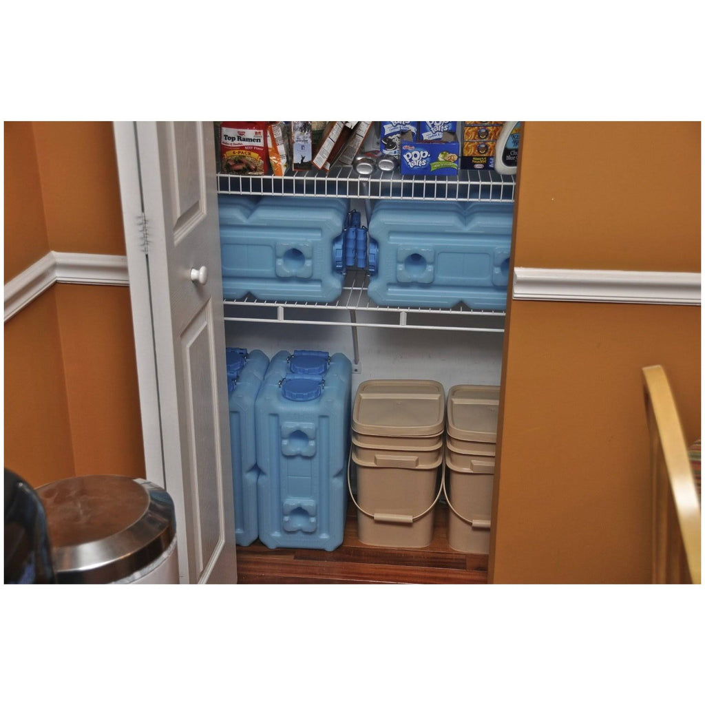 8 Pack Blue Water and Food Storage Containers F44310