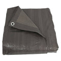 30 x 50 Waterproof Poly Tarp - Dark Gray P1064