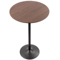 Adjustable Bar/Counter Table in Walnut and Black S558664