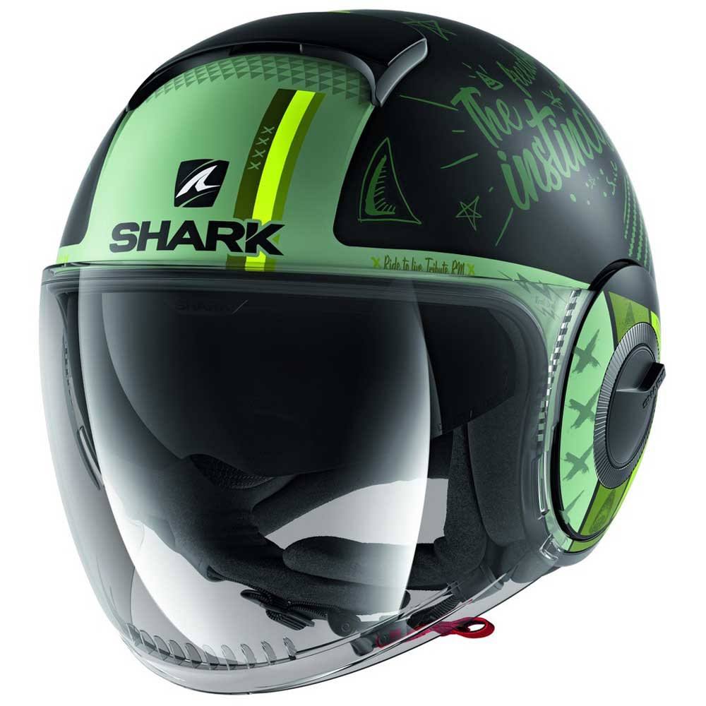 Mat Black Green Size M Helmet V135