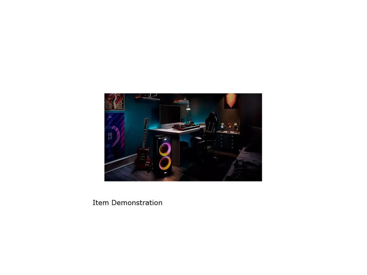 Portable Bluetooth Speaker with LED Lightning, Black H765