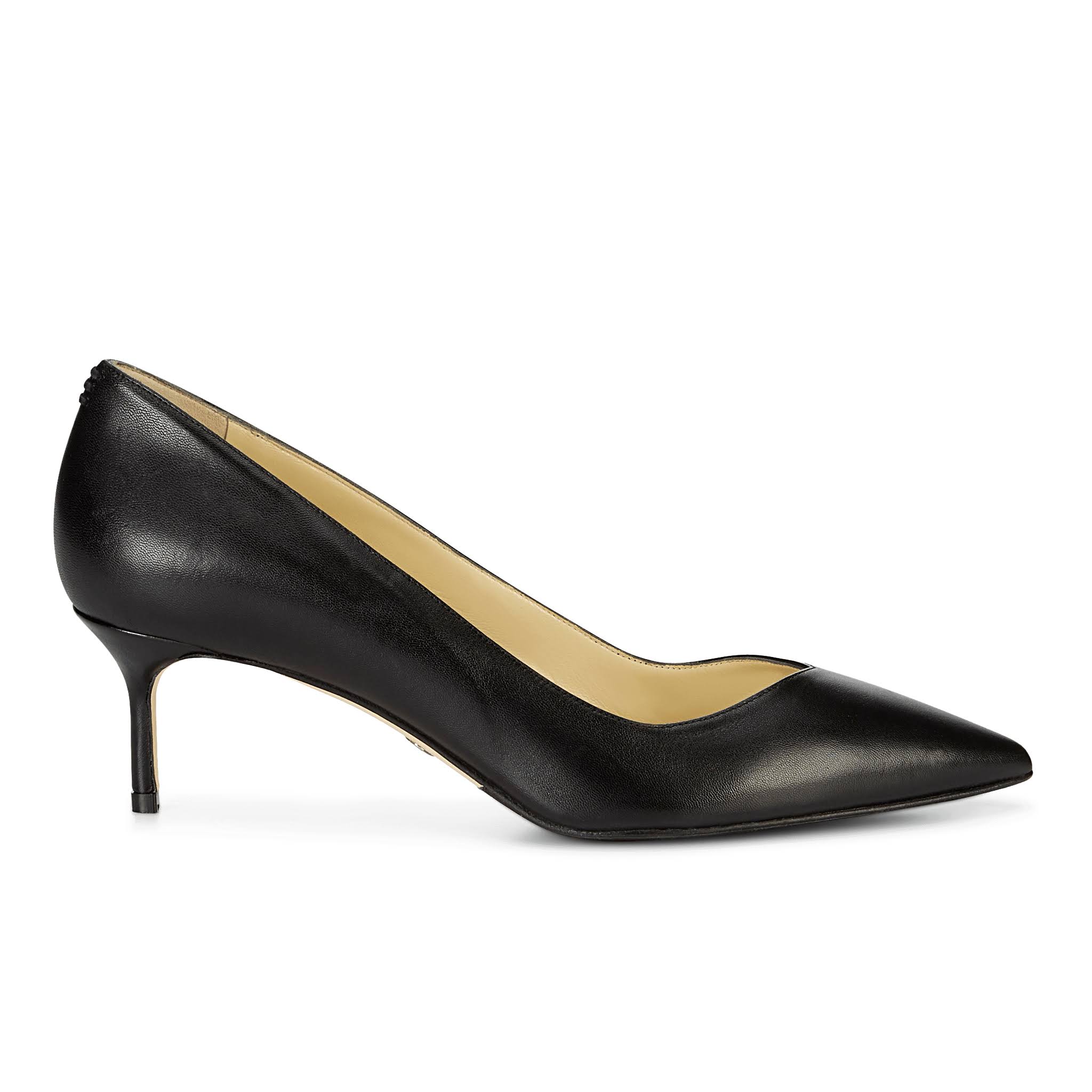 Black Leather Pump N134