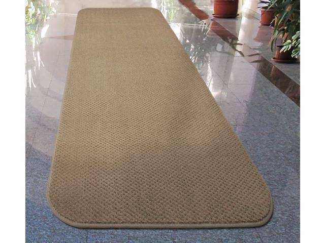 Camel Tan Skid-Resistant Carpet Runner 14 ft. x 27 in. O557