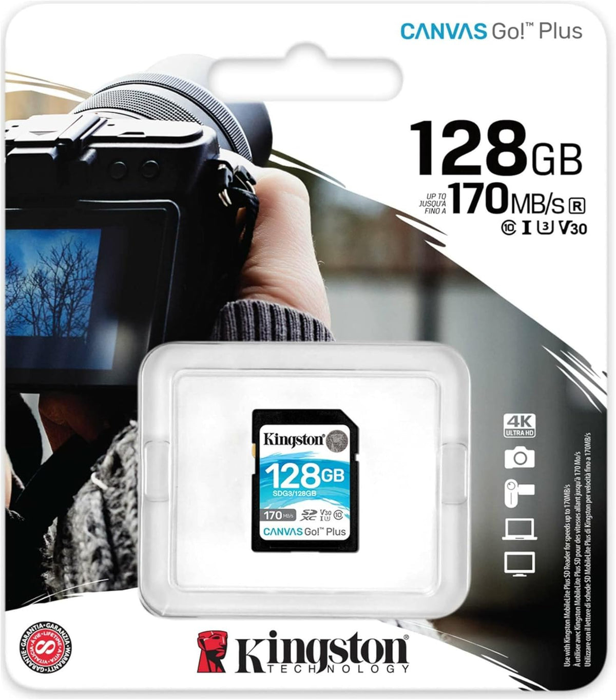128GB SDXC Memory Card 4-Pack with SD Card Reader Bundle T91519