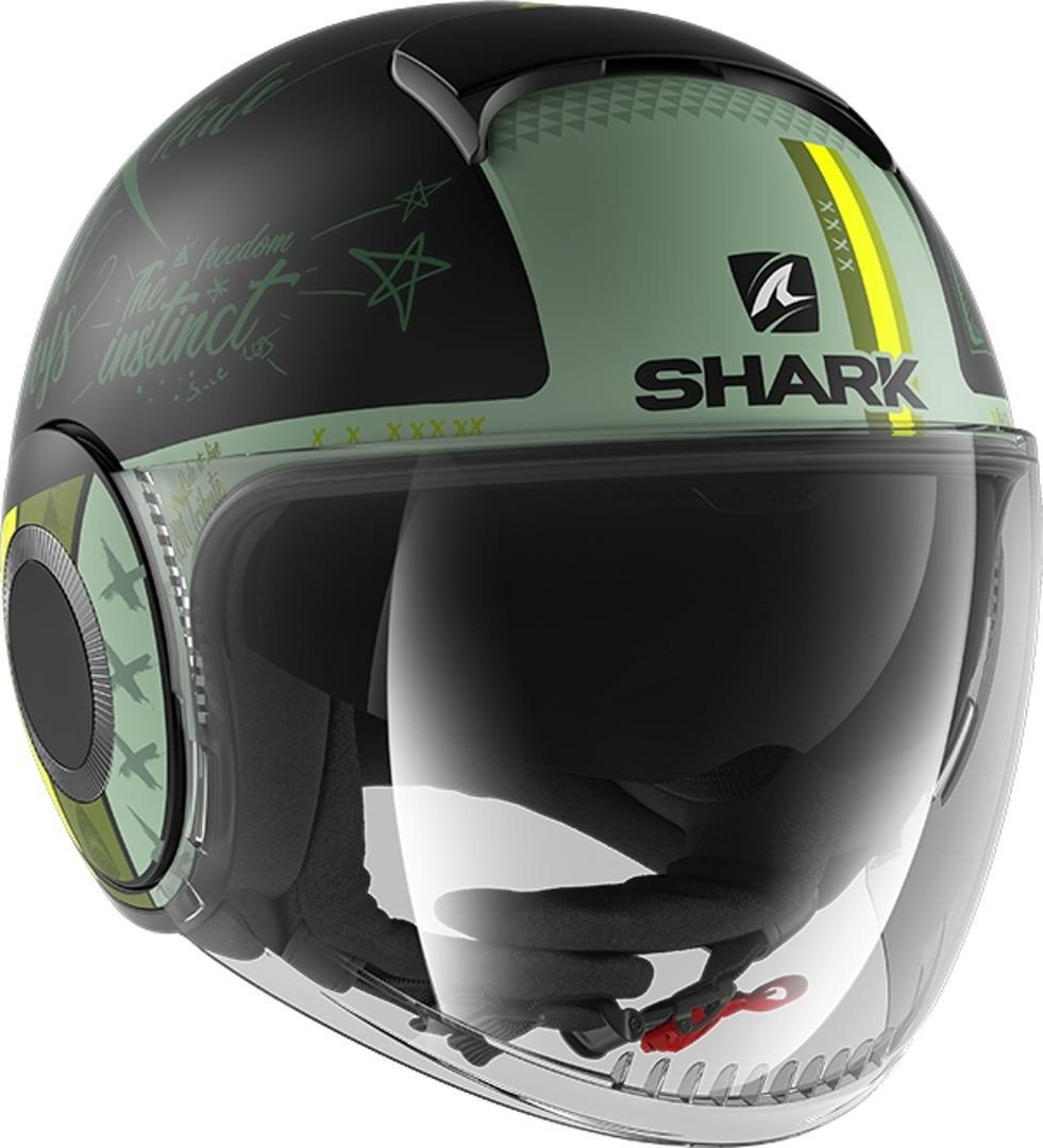 Mat Black Green Size M Helmet V135