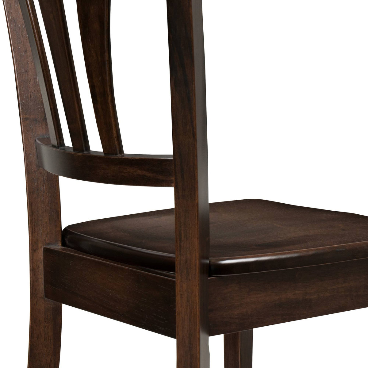 Cappuccino Stained Solid Wood Dining Chairs (Set of 2) A2912