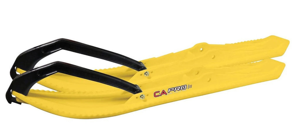 Yellow Snowmobile Skis with 4.5" Shaper Bars Complete Kit F60457