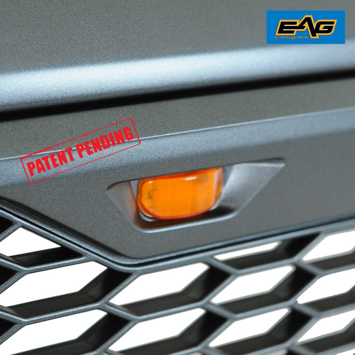 Charcoal Gray ABS Front Grille with Amber LED Lights K318806