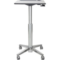 Adjustable Stand-Up Desk White/Silver Q9996