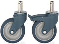 5x22 Diam Polymer Swivel Caster Set P8491