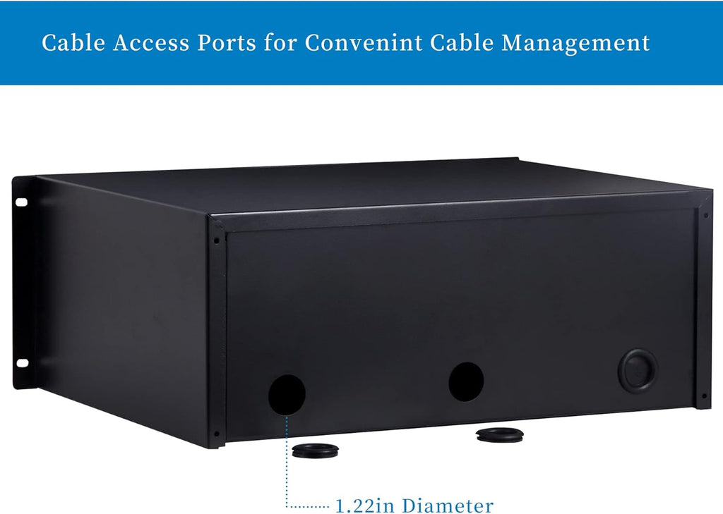 1U Rack Mount Drawer with Lock and Key Z110