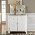 White Accent Cabinet with 2 Doors Storage Sideboard Buffet Cabinet N233