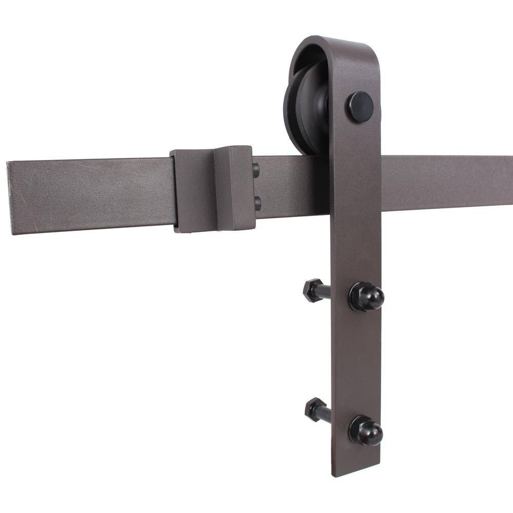 Charcoal Double Barn Door with Hardware Kit E4866