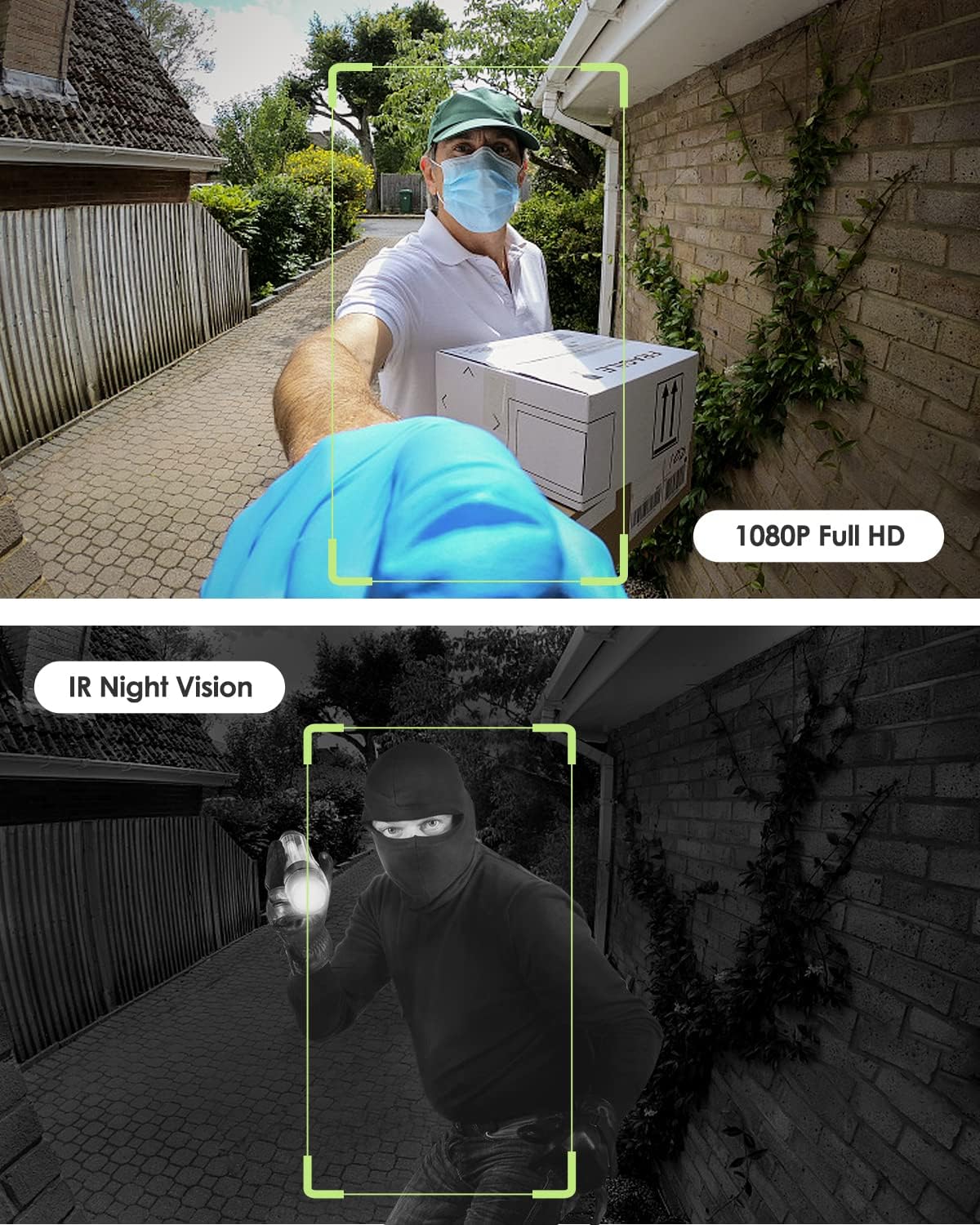 1080P HD WiFi Video Doorbell Camera with Chime G814