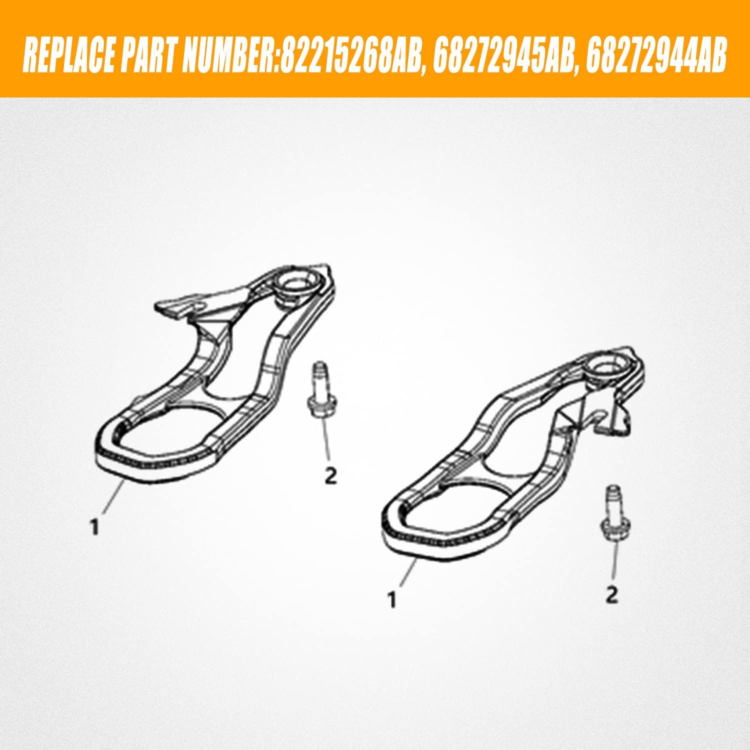 Front Tow Hooks with Hardware A875