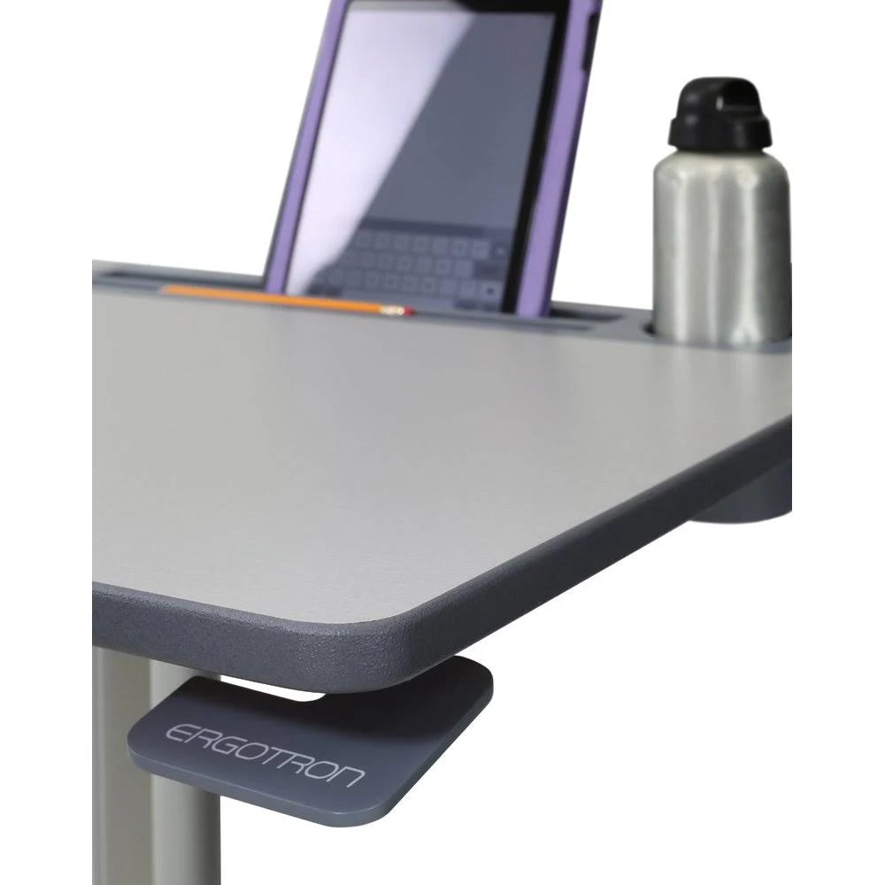 Adjustable Stand-Up Desk White/Silver Q9996