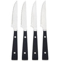 Set of 4 Black Steak Knives N598912